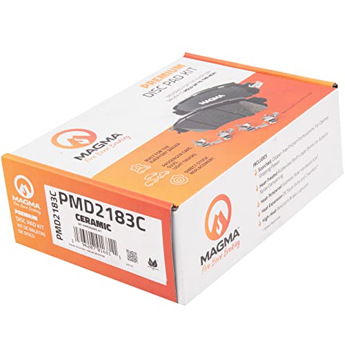 MAGMA Premium PMD2183C Ceramic Brake Pads, Rear