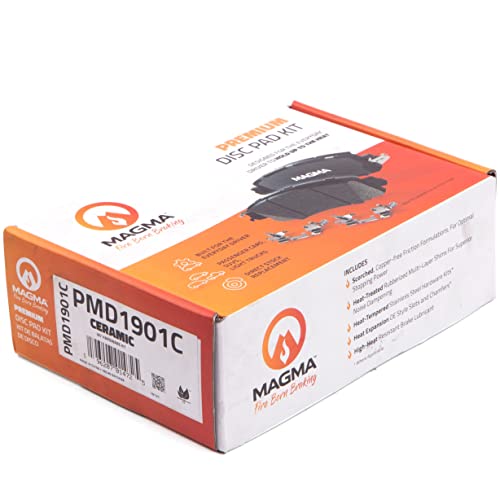 MAGMA Premium PMD1901C Ceramic Brake Pads, Rear