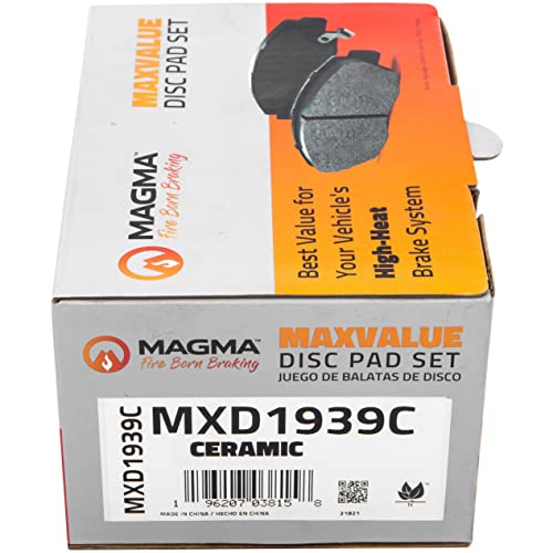 MAGMA MaxValue MXD1939C Ceramic Brake Pads, Rear