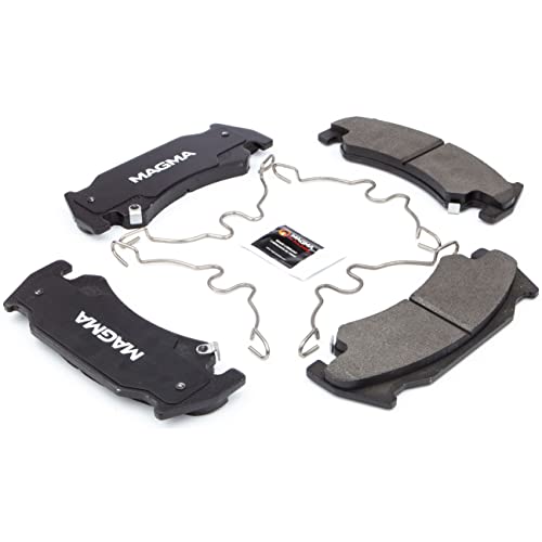 MAGMA Premium PMD1085M Semi-Metallic Brake Pads, Front