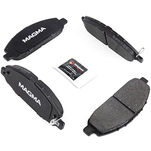 MAGMA Premium PMD1191M Semi-Metallic Brake Pads, Front