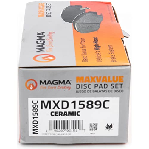 MAGMA MaxValue MXD1589C Ceramic Brake Pads, Front
