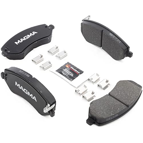 MAGMA Premium PMD856M Semi-Metallic Brake Pads, Front