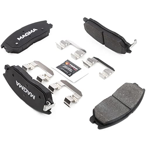 MAGMA Premium PMD1013M Semi-Metallic Brake Pads, Front