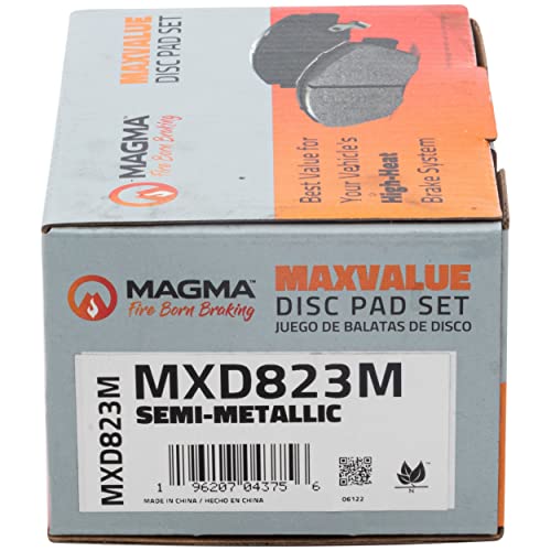 MAGMA MaxValue MXD823M Semi-Metallic Brake Pads, Rear