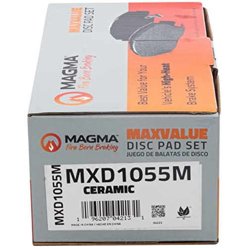 MAGMA MaxValue MXD1055M Semi-Metallic Brake Pads, Rear