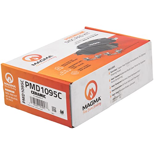 MAGMA Premium PMD1095C Ceramic Brake Pads, Rear