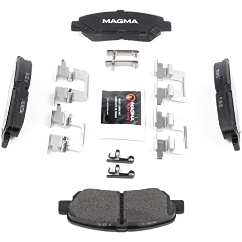 MAGMA Premium PMD1325M Semi-Metallic Brake Pads, Rear