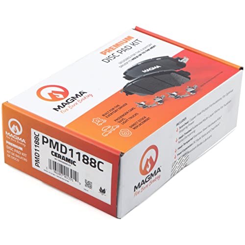 MAGMA Premium PMD1188C Ceramic Brake Pads, Front