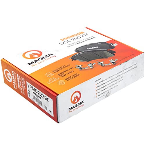 MAGMA Premium PMD2229C Ceramic Brake Pads, Front