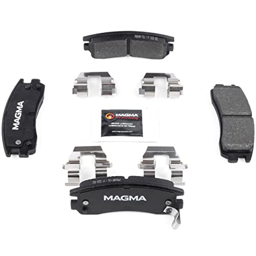 MAGMA Premium PMD698M Semi-Metallic Brake Pads, Rear
