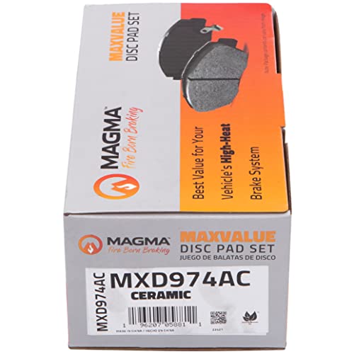 MAGMA MaxValue MXD974AC Ceramic Brake Pads, Rear