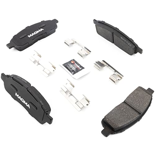 MAGMA Premium PMD1011M Semi-Metallic Brake Pads, Front