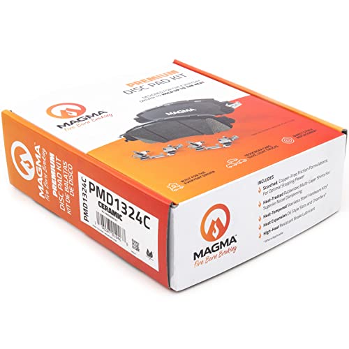 MAGMA Premium PMD1324C Ceramic Brake Pads, Front