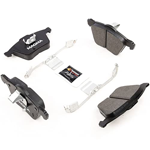 MAGMA Premium PMD1003M Semi-Metallic Brake Pads, Front