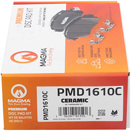 MAGMA Premium PMD1610C Ceramic Brake Pads, Rear