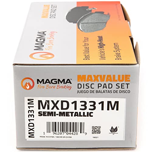 MAGMA MaxValue MXD1331M Semi-Metallic Brake Pads, Front