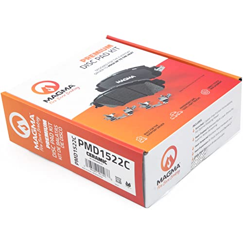 MAGMA Premium PMD1522C Ceramic Brake Pads, Front