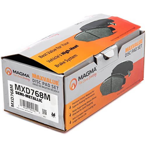 MAGMA MaxValue MXD768M Semi-Metallic Brake Pads, Front