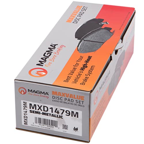 MAGMA MaxValue MXD1479M Semi-Metallic Brake Pads, Front