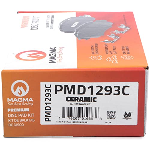 MAGMA Premium PMD1293C Ceramic Brake Pads, Front