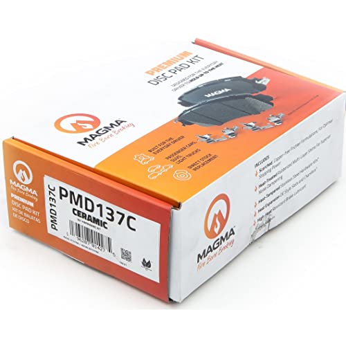 MAGMA Premium PMD137C Ceramic Brake Pads, Front