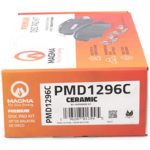 MAGMA Premium PMD1296C Ceramic Brake Pads, Rear