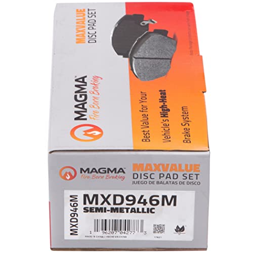 MAGMA MaxValue MXD946M Semi-Metallic Brake Pads, Front