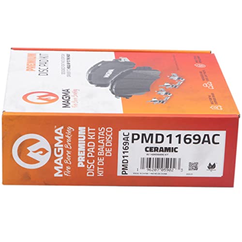 MAGMA Premium PMD1169AC Ceramic Brake Pads, Front