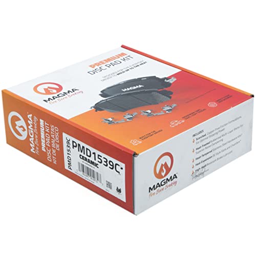 MAGMA Premium PMD1539C Ceramic Brake Pads, Front