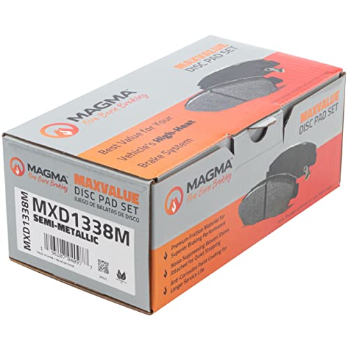 MAGMA MaxValue MXD1338M Semi-Metallic Brake Pads, Rear