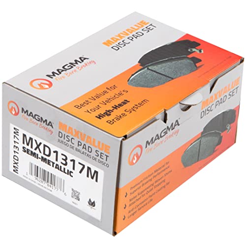 MAGMA MaxValue MXD1317M Semi-Metallic Brake Pads, Rear