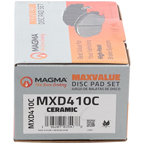 MAGMA MaxValue MXD410C Ceramic Brake Pads, Front
