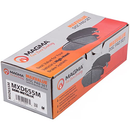 MAGMA MaxValue MXD655M Semi-Metallic Brake Pads, Front