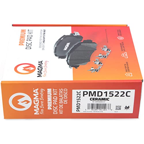 MAGMA Premium PMD1522C Ceramic Brake Pads, Front