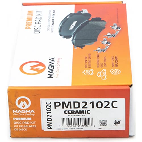 MAGMA Premium PMD2102C Ceramic Brake Pads, Rear