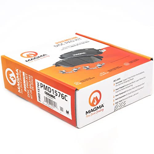 MAGMA Premium PMD1576C Ceramic Brake Pads, Front