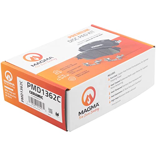 MAGMA Premium PMD1362C Ceramic Brake Pads, Rear
