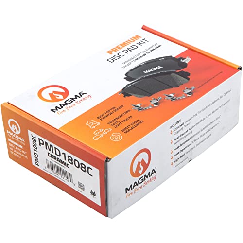 MAGMA Premium PMD1808C Ceramic Brake Pads, Rear