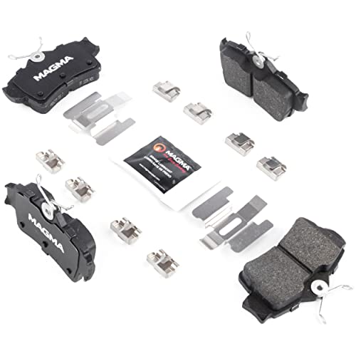 MAGMA Premium PMD627M Semi-Metallic Brake Pads, Rear