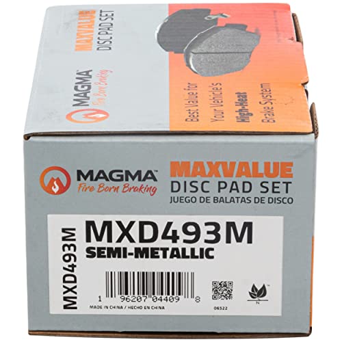 MAGMA MaxValue MXD493M Semi-Metallic Brake Pads, Front