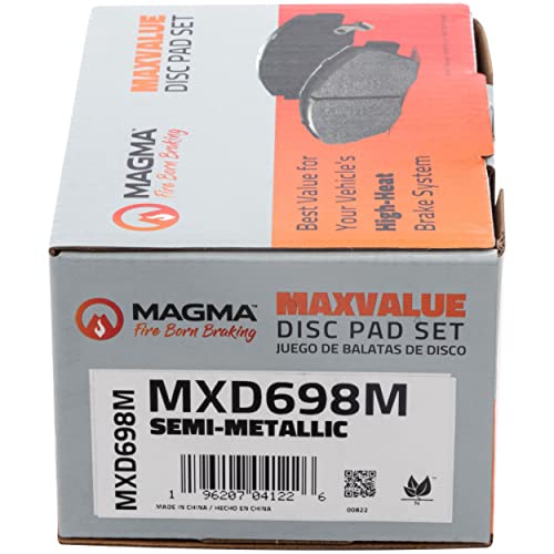 MAGMA MaxValue MXD698M Semi-Metallic Brake Pads, Rear