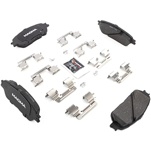 MAGMA Premium PMD906AM Semi-Metallic Brake Pads, Front