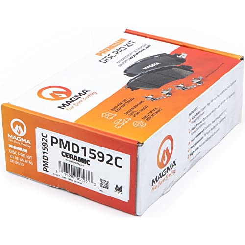 MAGMA Premium PMD1592C Ceramic Brake Pads, Front