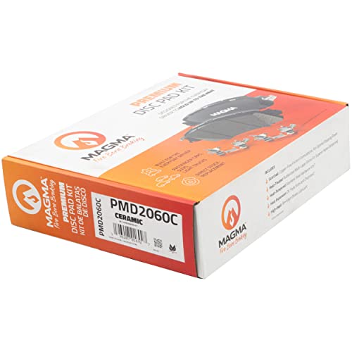 MAGMA Premium PMD2060C Ceramic Brake Pads, Front