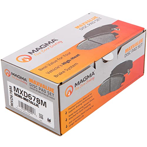 MAGMA MaxValue MXD678M Semi-Metallic Brake Pads, Front