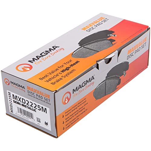 MAGMA MaxValue MXD2225M Semi-Metallic Brake Pads, Rear