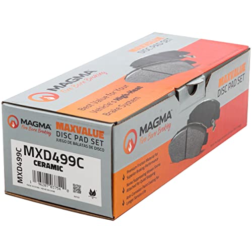 MAGMA MaxValue MXD499C Ceramic Brake Pads, Front