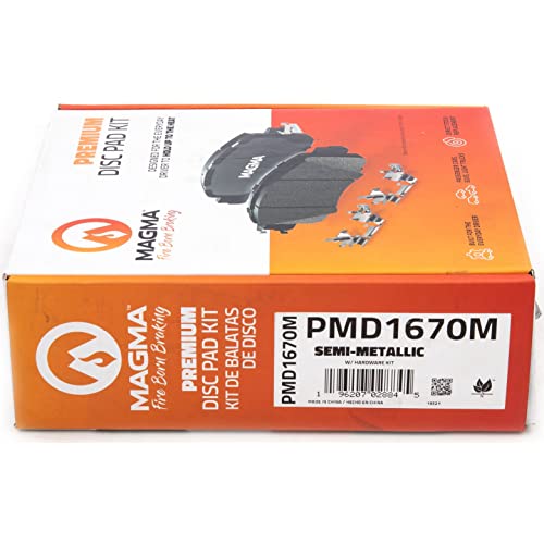 MAGMA Premium Semi-Metallic Brake Pads PMD1670M