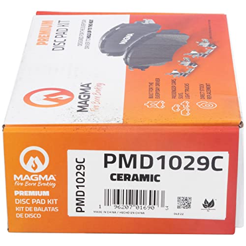 MAGMA Premium PMD1029C Ceramic Brake Pads, Front